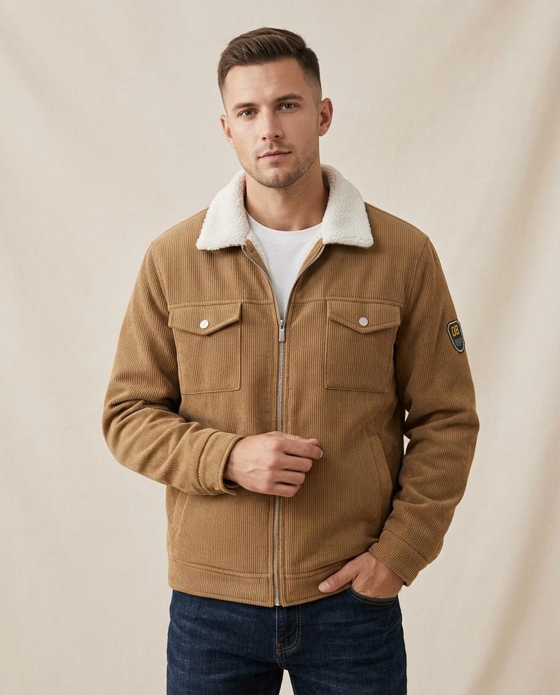 Lands Fashion - Senud | Lined Corduroy Jacket Men