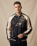 Lands Fashion - Yuzel | Embroidered Two-Tone Jacket Unisex