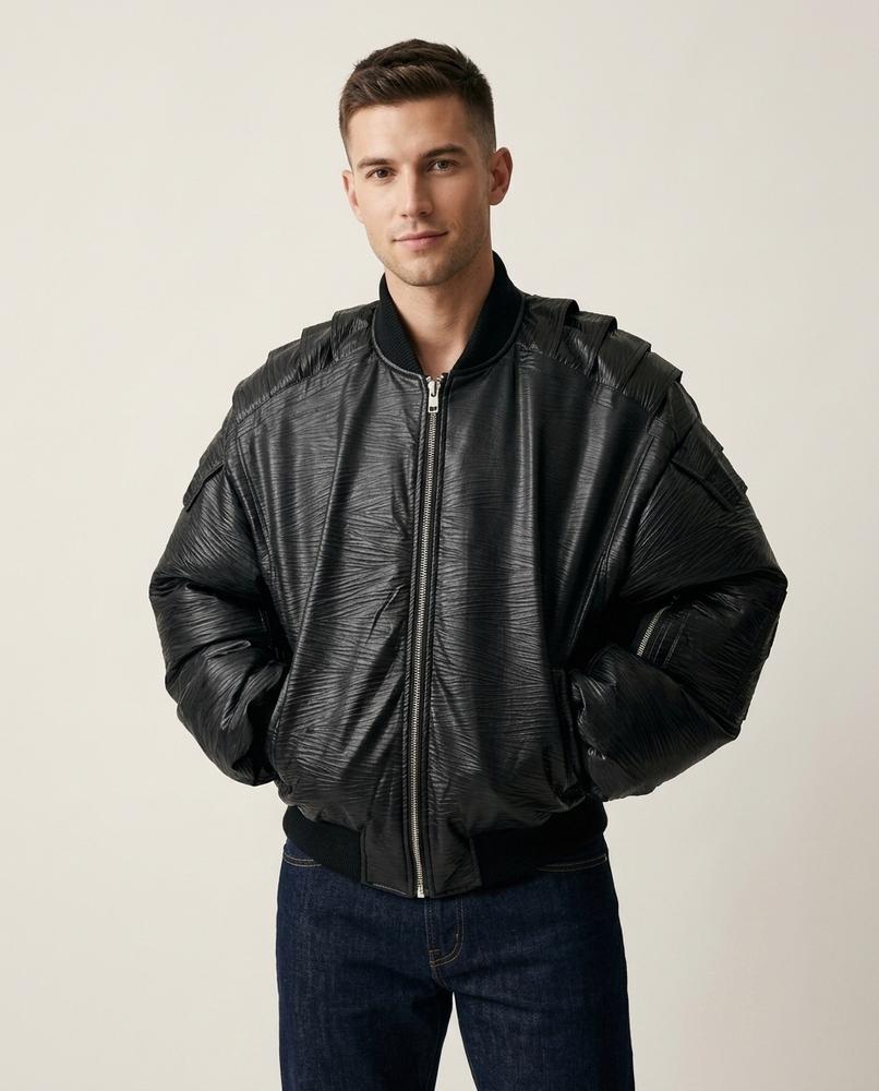 Lands Fashion - Dimer | Padded Textured Jacket Men