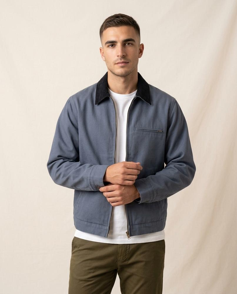 Lands Fashion - Yegik | Corduroy Zip-Up Jacket Men