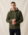 Lands Fashion - Cikot | Sherpa-Lined Zip-Up Hoodie Men