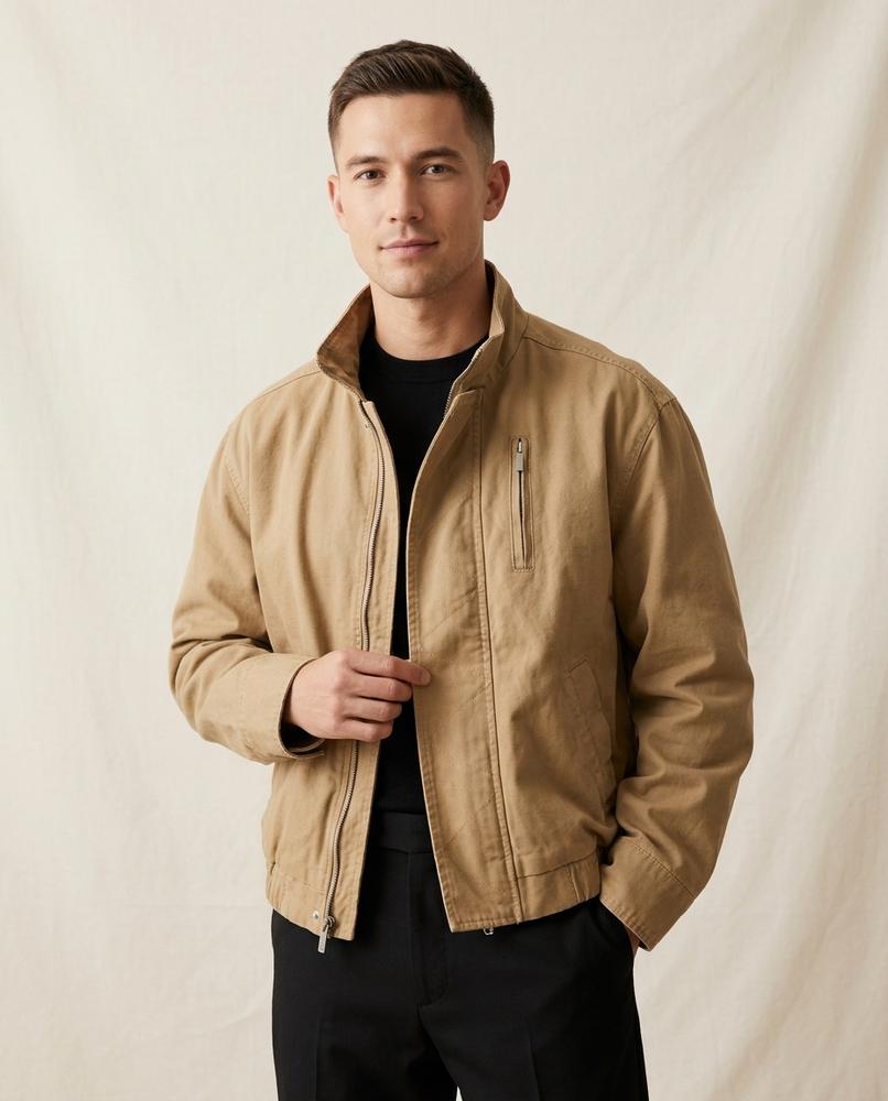 Lands Fashion - Simen | Collared Zippered Jacket Men