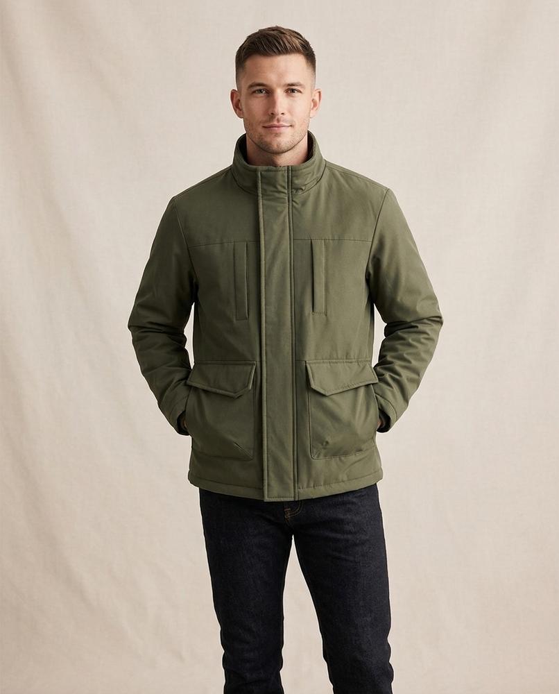 Lands Fashion - Yurel | Lined Stand-Collar Jacket Men
