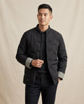 Lands Fashion - Nehom | Quilted Mandarin Collar Jacket Men