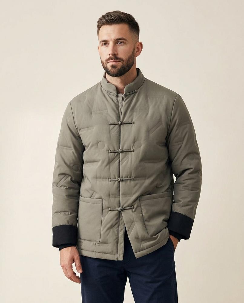Lands Fashion - Nehom | Quilted Mandarin Collar Jacket Men