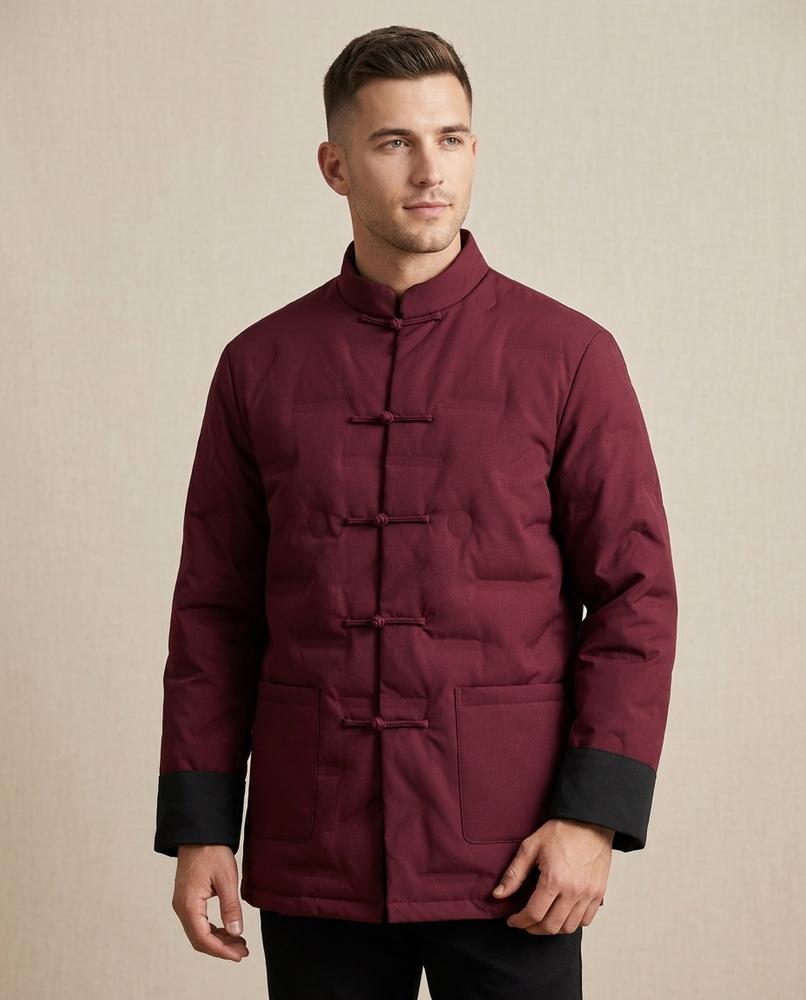Lands Fashion - Nehom | Quilted Mandarin Collar Jacket Men