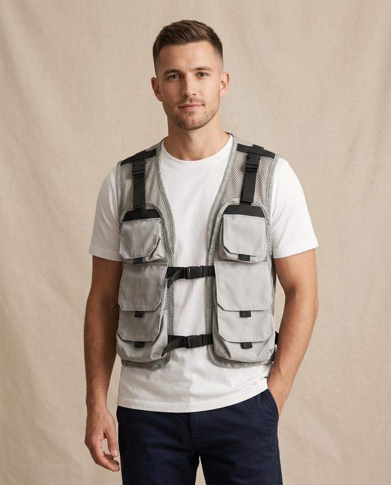 Lands Fashion - Lonim | Mesh Utility Vest Unisex