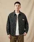 Lands Fashion - Nivis | Script-Print Button-Up Jacket Men