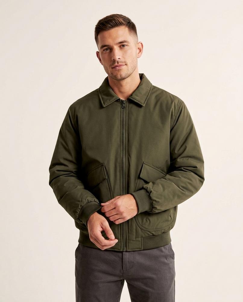 Lands Fashion - Camor | Zip-Up Collared Jacket Unisex