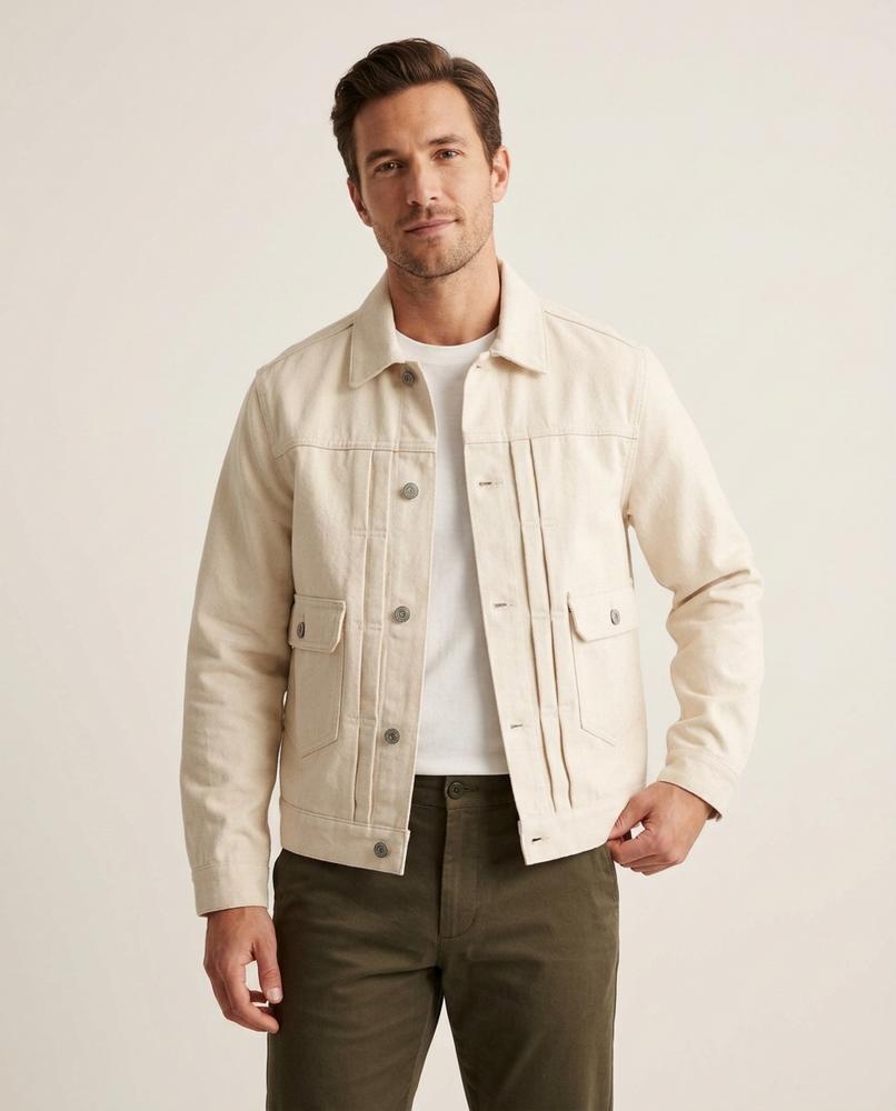 Lands Fashion - Kazol | Pleated Canvas Jacket Men