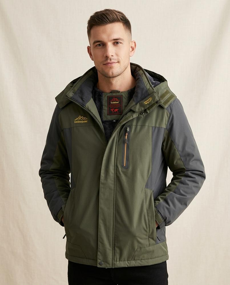 Lands Fashion - Dapit | Fleece-Lined Hooded Jacket Men