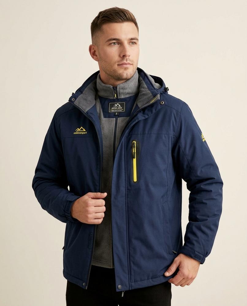 Lands Fashion - Dapit | Fleece-Lined Hooded Jacket Men