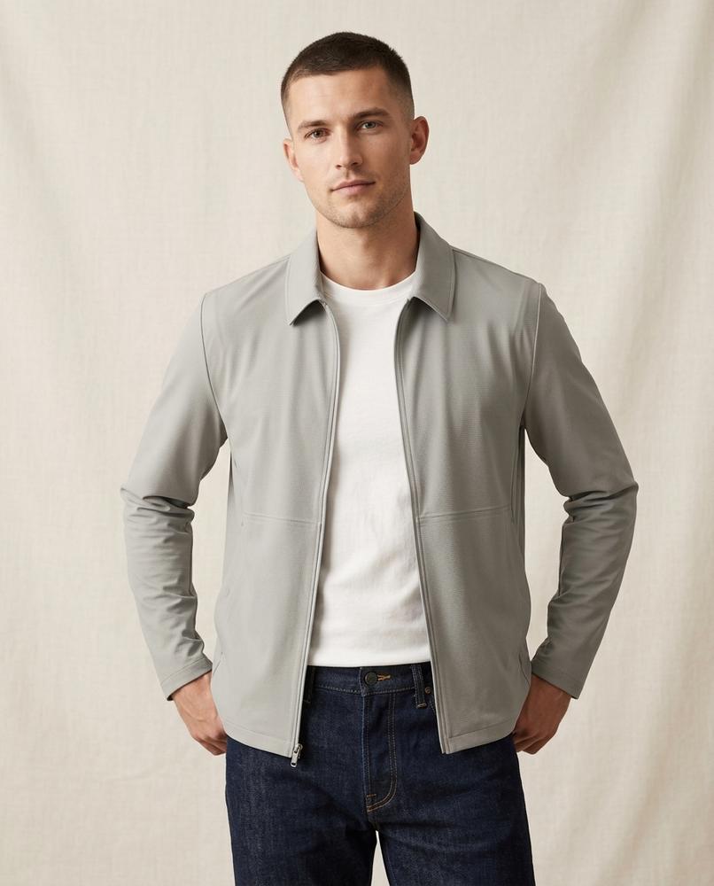 Lands Fashion - Munes | Zip-Up Collared Jacket Men