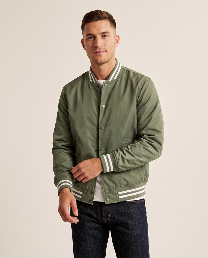 Lands Fashion - Setur | Snap-Button Striped-Trim Jacket Men