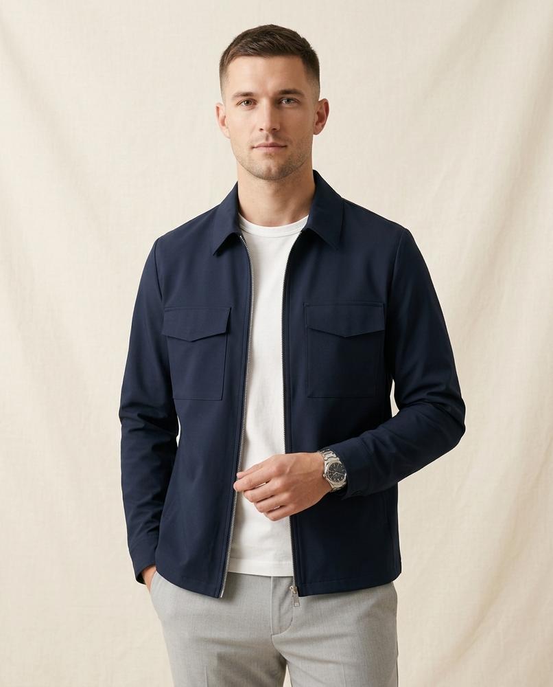 Lands Fashion - Mopid | Zip-Up Collared Jacket Men