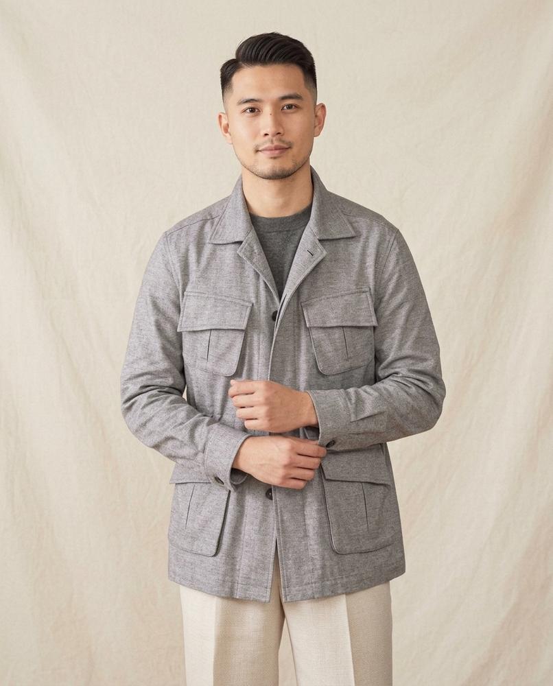 Lands Fashion - Vehil | Four-Pocket Single-Breasted Jacket Men