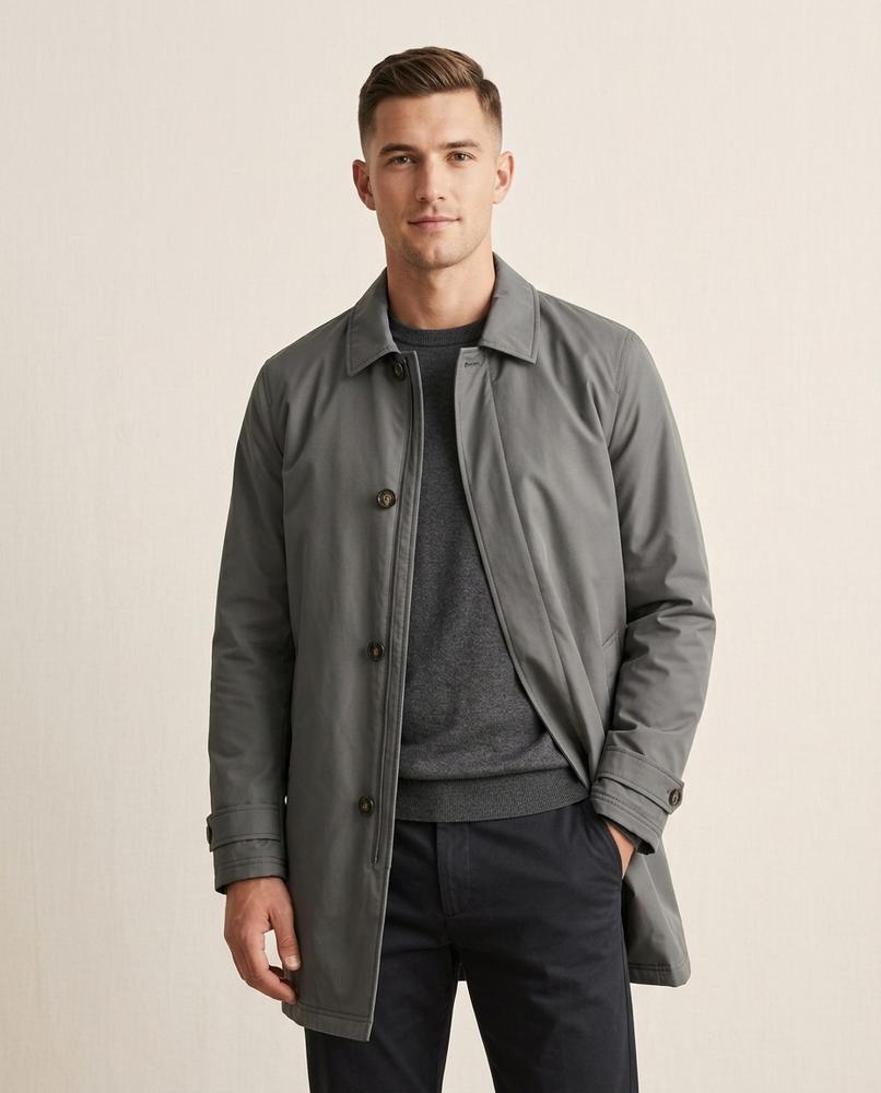 Lands Fashion - Vilal | Button-Front Collared Coat Men