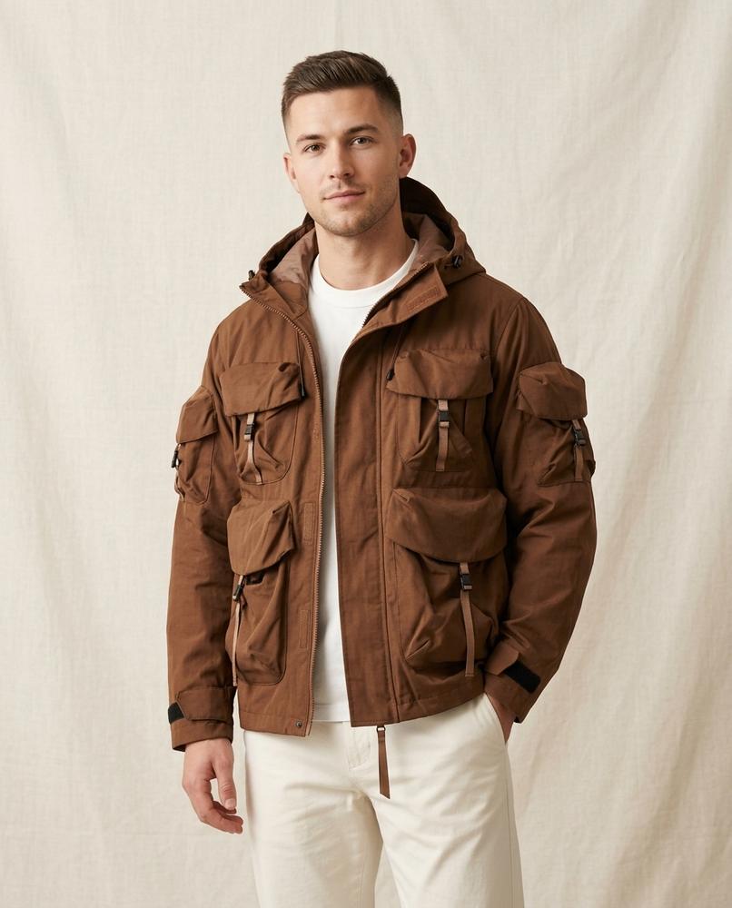 Lands Fashion - Soser | Multi-Pocket Hooded Jacket Men