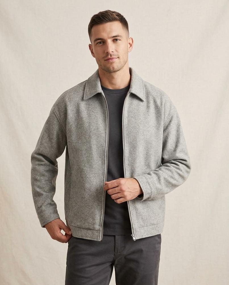 Lands Fashion - Moton | Zip-Up Collared Jacket Men