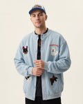 Lands Fashion - Legik | Embroidered Buttoned Jacket Unisex
