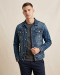 Lands Fashion - Mupem | Washed Tailored Denim Jacket Men