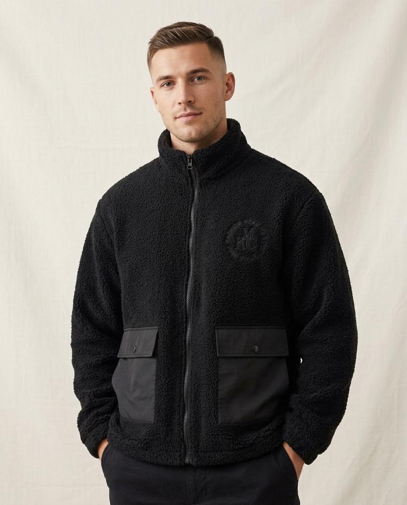 Lands Fashion - Yopim | Sherpa Zip-Up Jacket Men