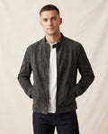 Lands Fashion - Kafal | Suede-Effect Zip-Up Jacket Men