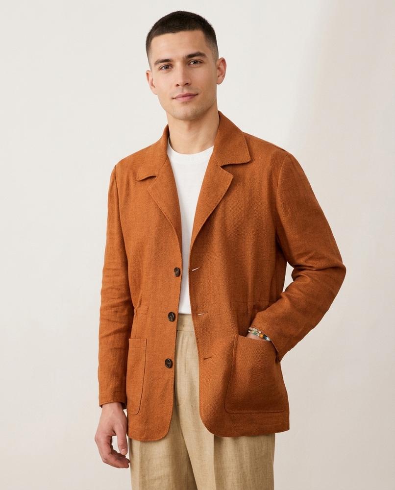 Lands Fashion - Yozur | Textured Unstructured Blazer Men