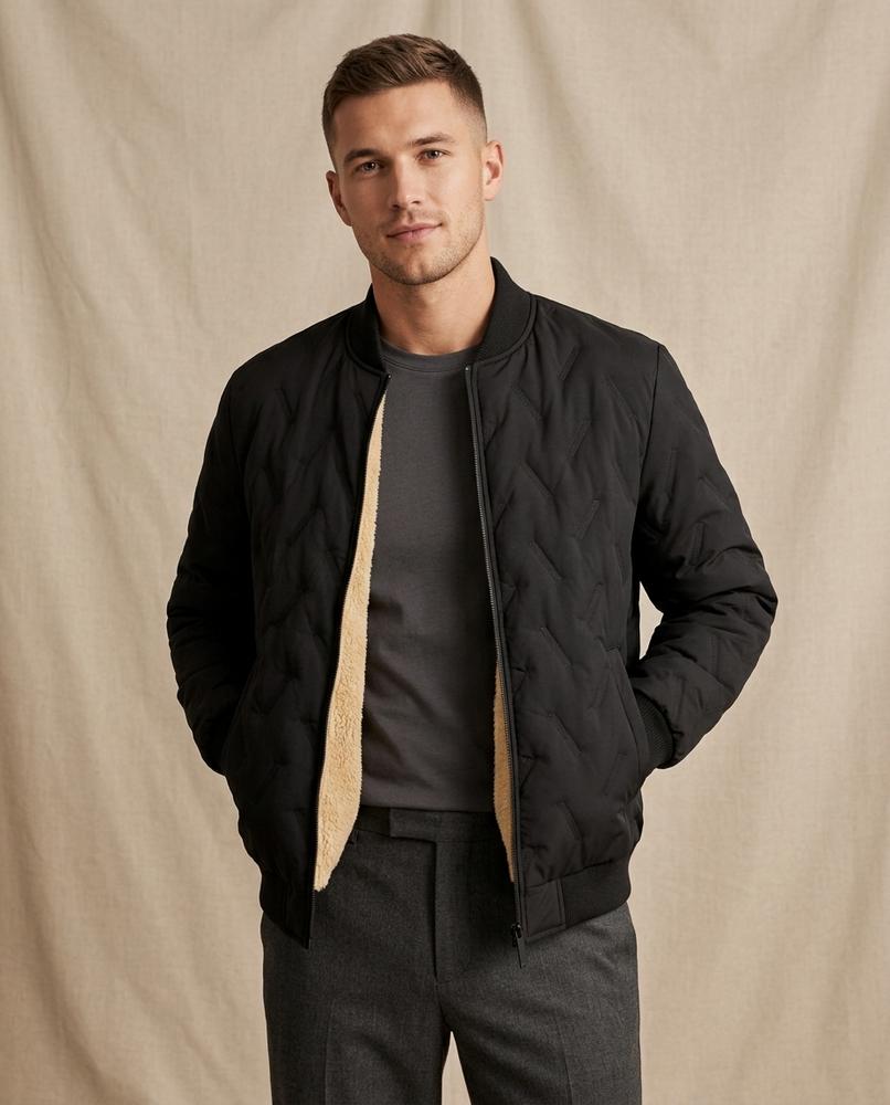 Lands Fashion - Lokut | Quilted Fleece-Lined Jacket Men