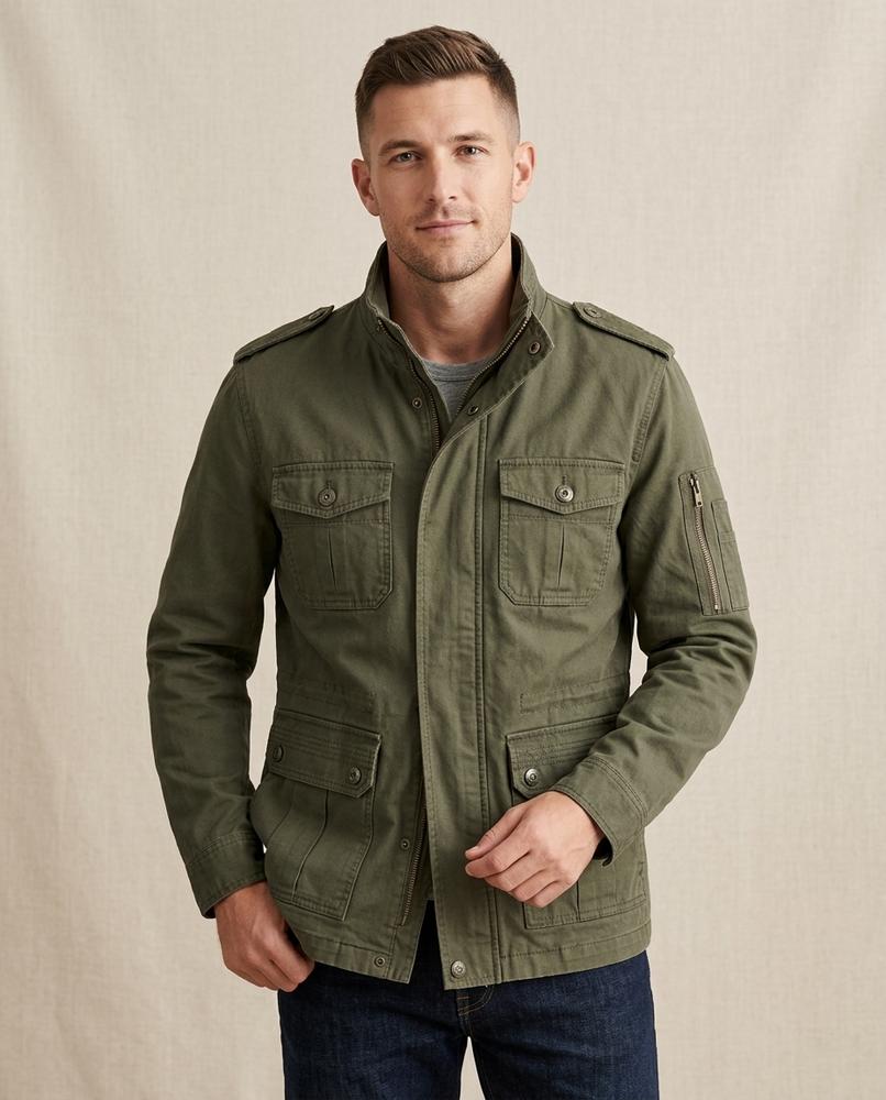 Lands Fashion - Numat | Multi-Pocket Stand-Collar Jacket Men