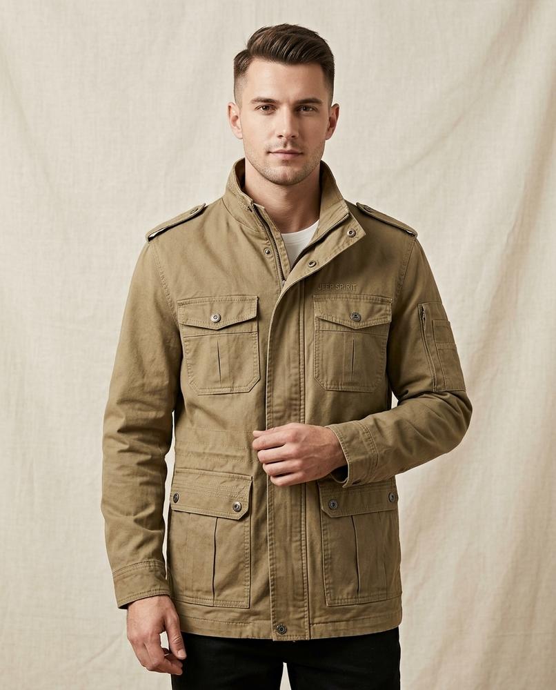 Lands Fashion - Numat | Multi-Pocket Stand-Collar Jacket Men