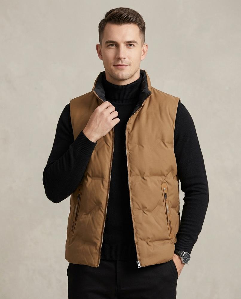 Lands Fashion - Cogiv | Quilted Zip-Up Vest Men
