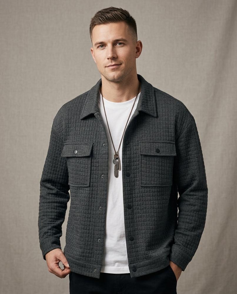 Lands Fashion - Kufir | Quilted Button-Down Jacket Men