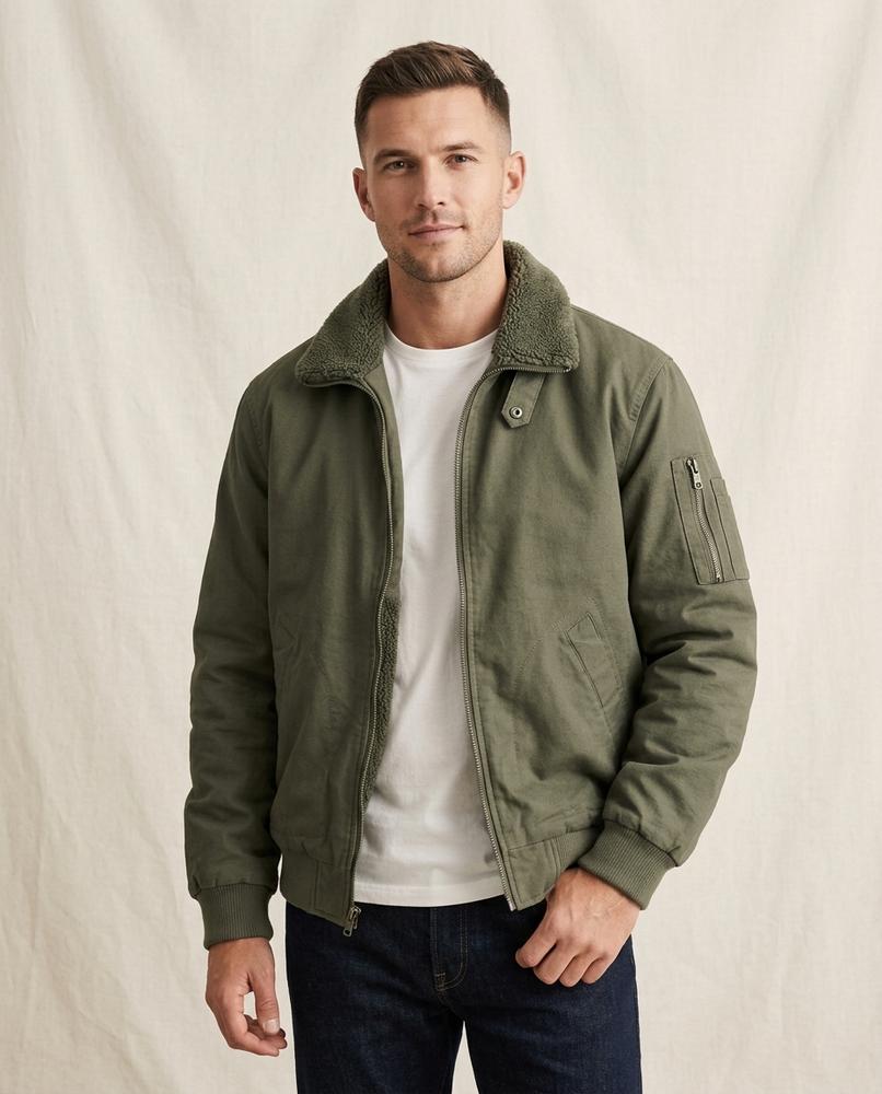 Lands Fashion - Lutar | Lined Zip-Up Jacket Men