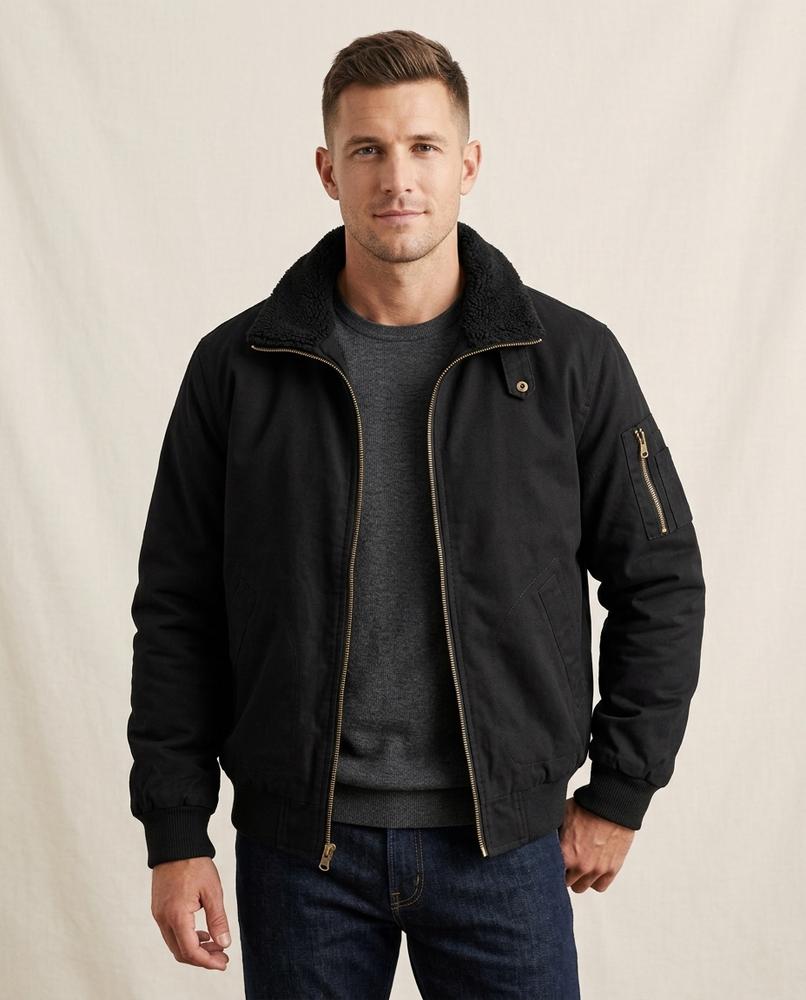 Lands Fashion - Lutar | Lined Zip-Up Jacket Men