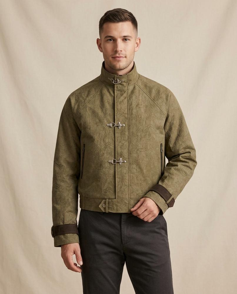Lands Fashion - Cafuk | Toggle-Closure Embossed Jacket Men