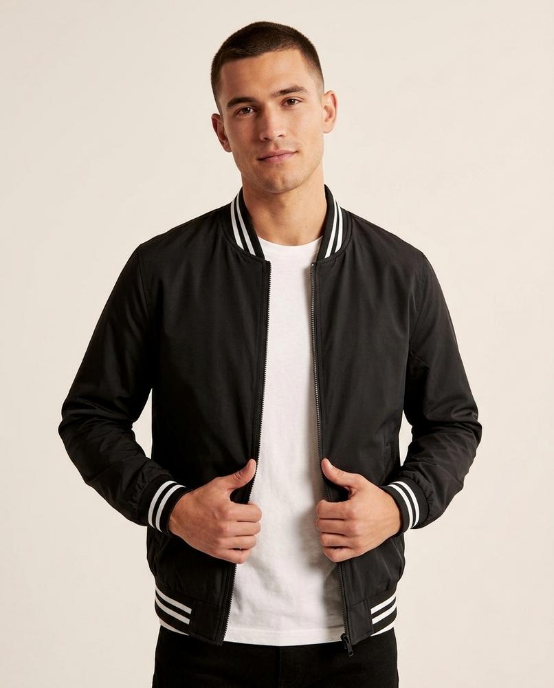 Lands Fashion - Coler | Zip-Front Striped-Trim Jacket Men