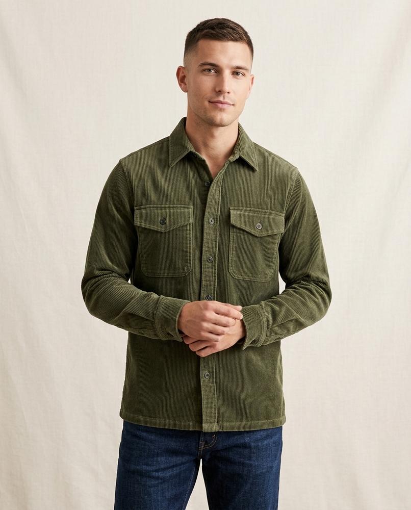 Lands Fashion - Nabok | Corduroy Button-Up Shirt Men