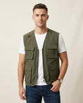 Lands Fashion - Medur | Zip-Up Multi-Pocket Vest Men