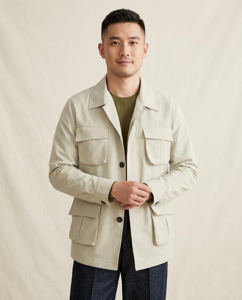 Lands Fashion - Duzil | Four-Pocket Button-Front Jacket Men