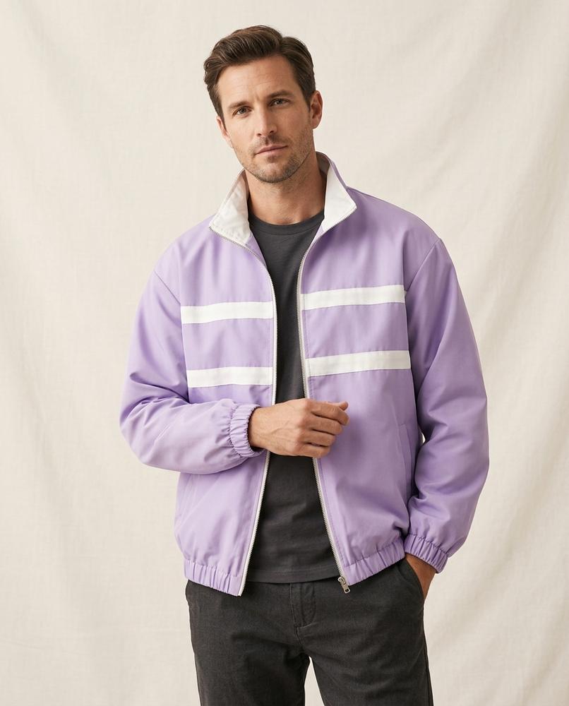 Lands Fashion - Kigel | Striped Zip-Up Jacket Men