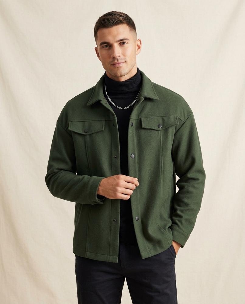 Lands Fashion - Yoduv | Collared Button-Front Jacket Men
