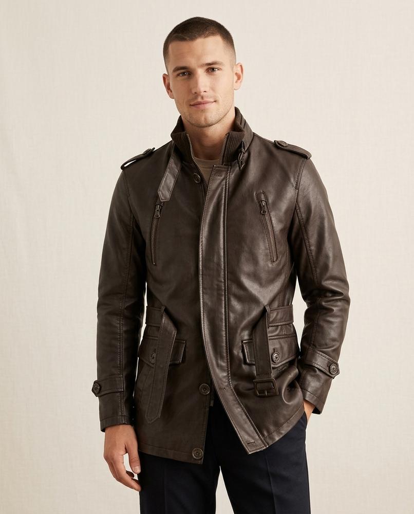 Lands Fashion - Novas | Fleece-Lined Stand-Collar Coat Men