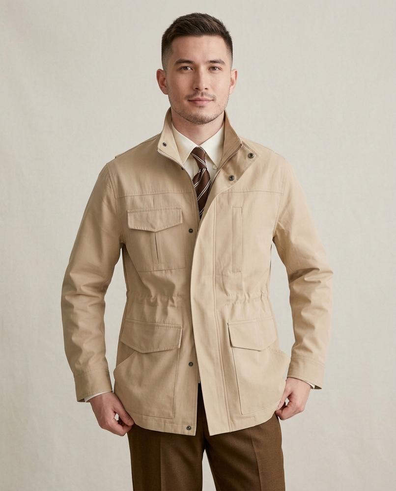 Lands Fashion - Domav | Zip-Up Waist-Adjustable Jacket Men