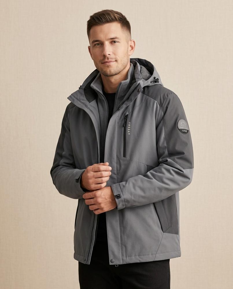 Lands Fashion - Luviv | Hooded Lined Jacket Men