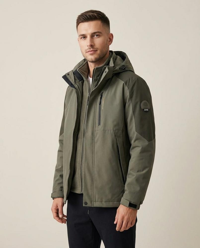 Lands Fashion - Luviv | Hooded Lined Jacket Men