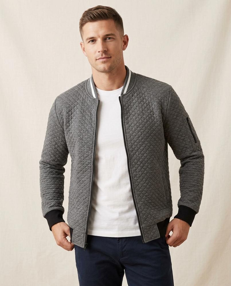 Lands Fashion - Nunut | Quilted Zip-Up Jacket Men