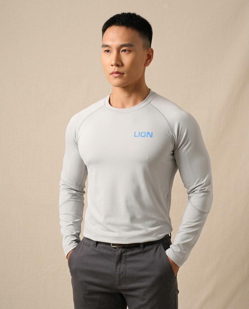 Lands Fashion - Lezer | Fitted Long-Sleeve T-Shirt Men