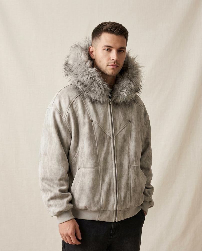 Lands Fashion - Eofuv | Washed Hooded Jacket Unisex