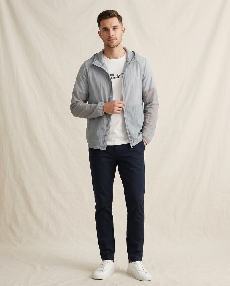 Lands Fashion - Eedak | Lightweight Hooded Jacket Men